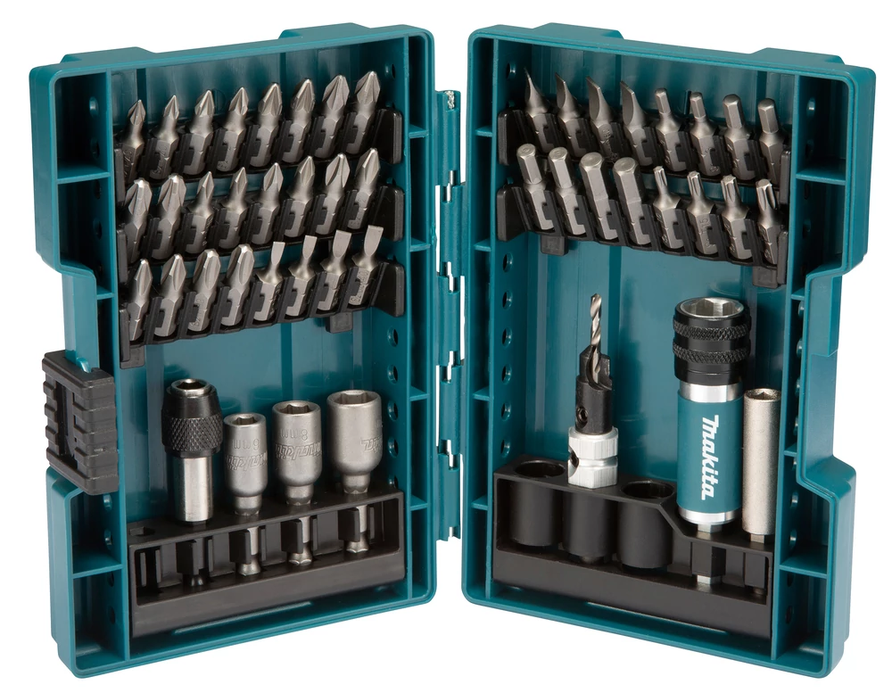 Makita D-73461 Bit és dugókulcskészlet racsnis behajtóval 47 részes