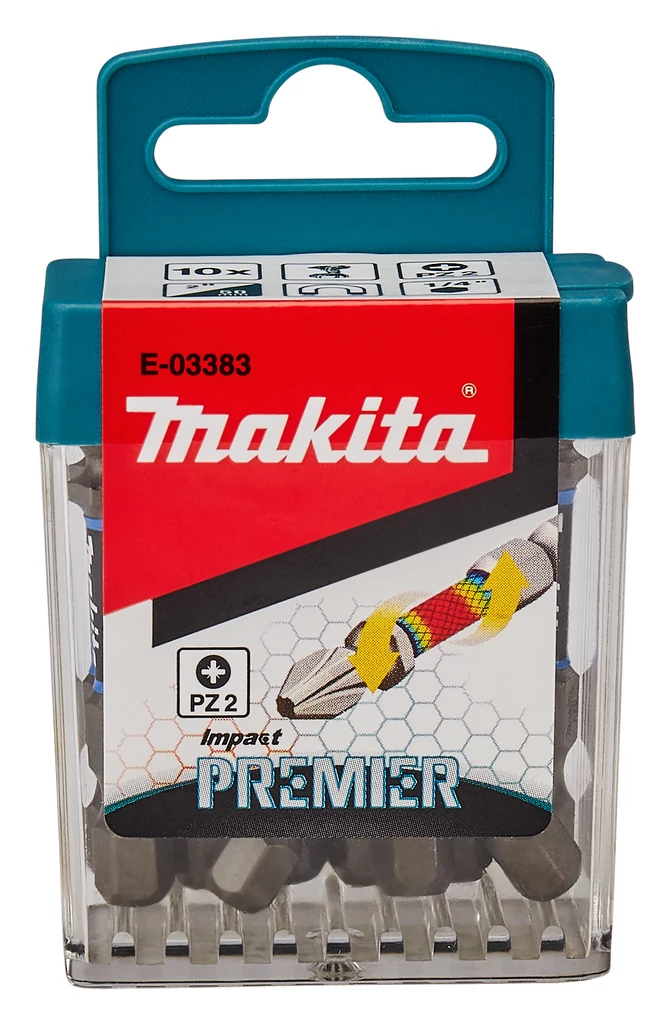 Makita E-03383 impact PREMIER torziós csavarbehajtó bit PZ2 50mm (10db/cs.)