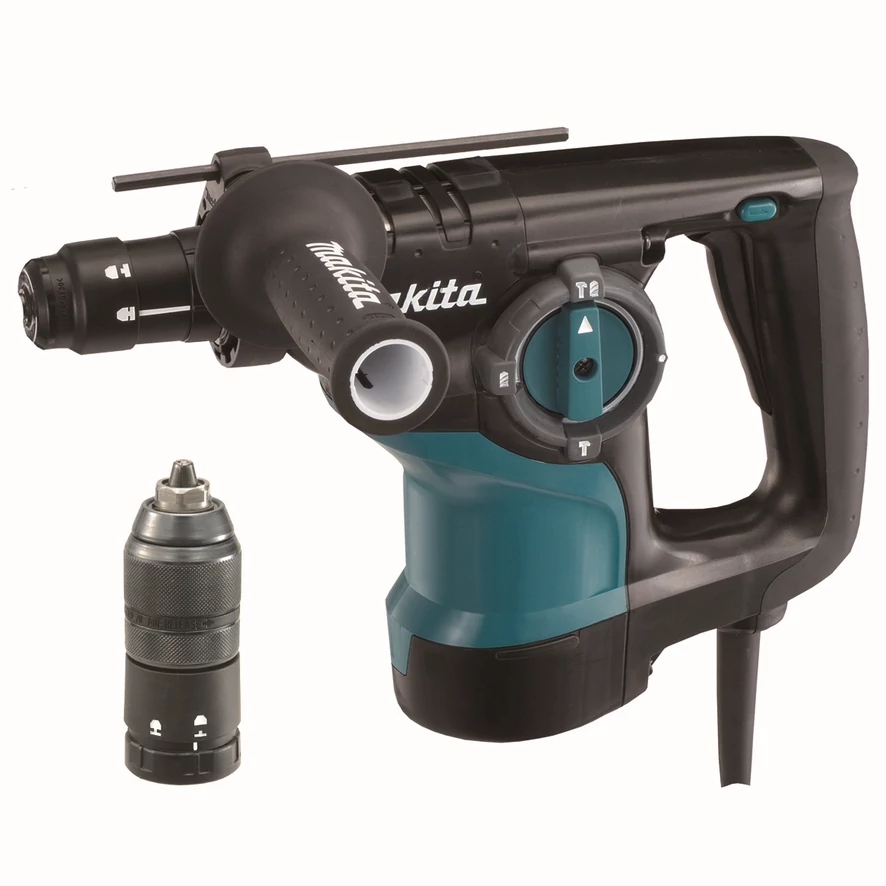 Makita HR2810T SDS-Plus fúró-vésőkalapács, 800W, cseretokmány