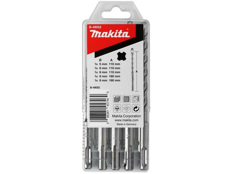 Makita B-49052 SDS-Plus 4 Plus fúrószár készlet 5 részes