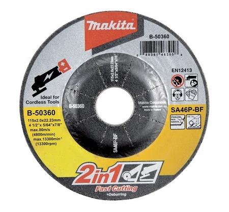Makita B-50360 Vágó és Csiszolótárcsa INOX 115x2mm