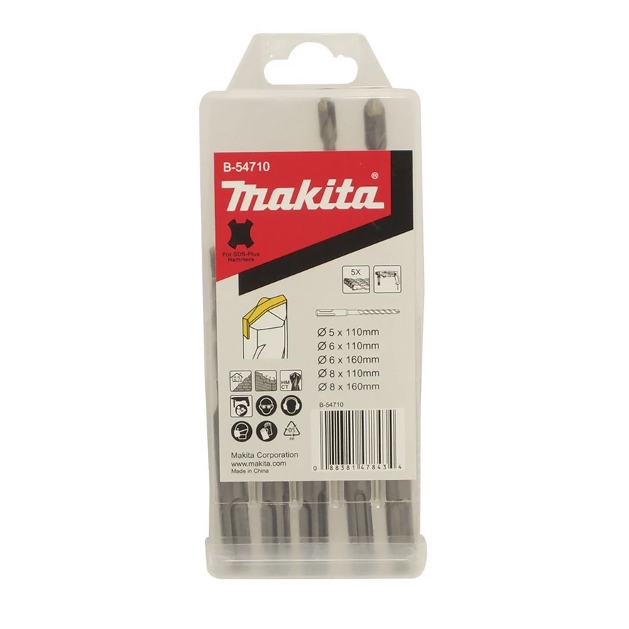 Makita B-54710 SDS-Plus V-plus fúrókészlet 5db-os