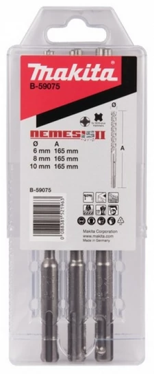 Makita B-59075 SDS-Plus Nemesis fúrószár készlet 3 részes
