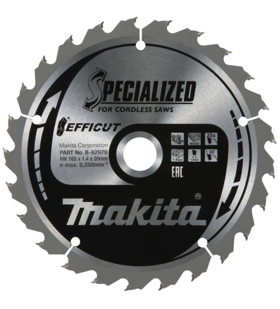 Makita B-67240 EFFICUT körfűrészlap (fára) ø260mm Z80(B-67290)