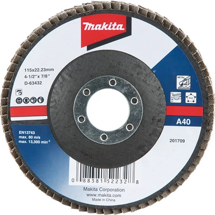 Makita D-63432 Lamellás csiszoló ACÉL 115mm STANDARD