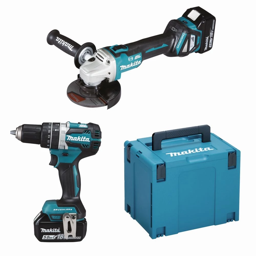 Makita DLX2272TJ Akkus szett (DHP484Z +DGA513Z)