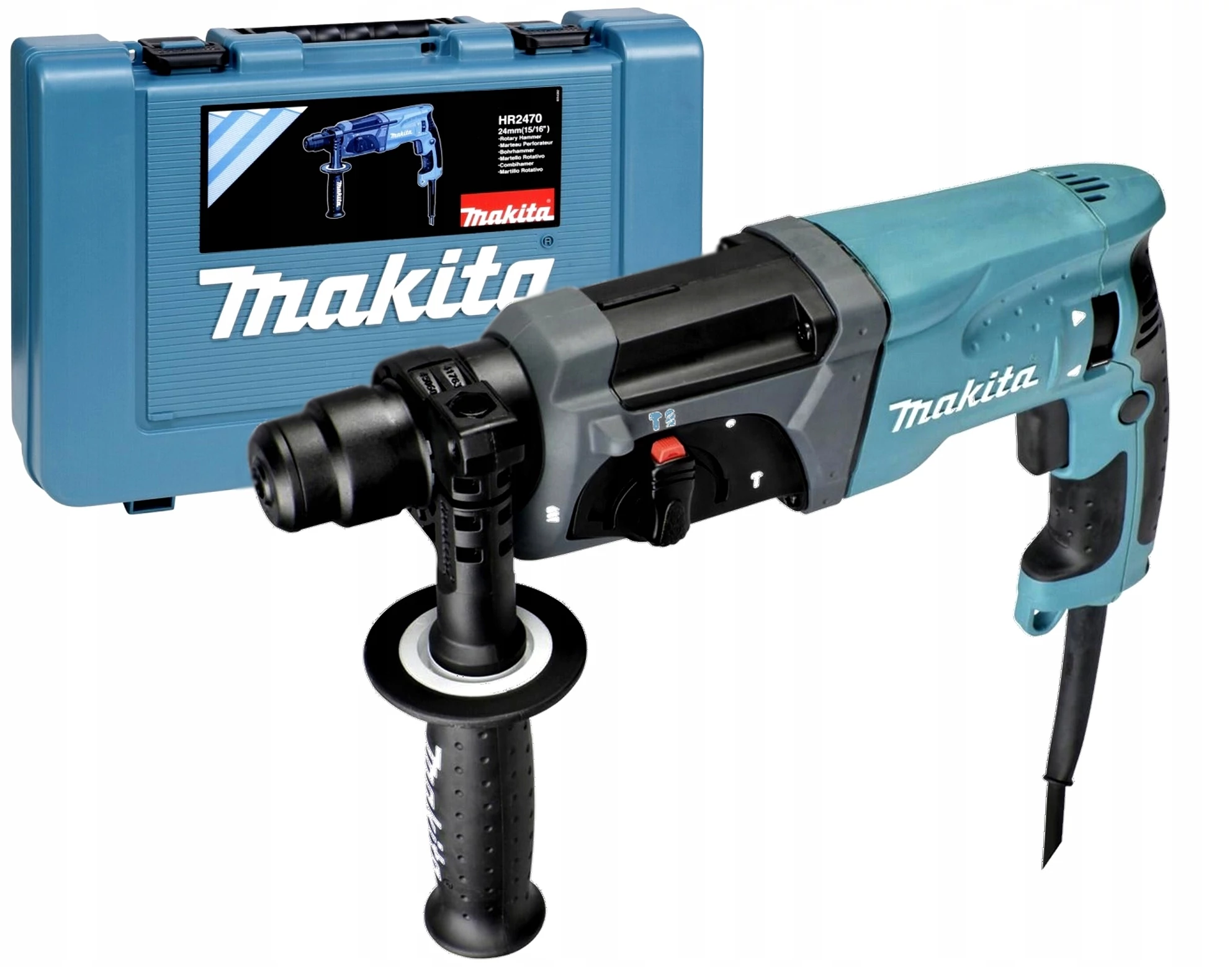 Makita HR2470 SDS-Plus fúró-vésőkalapács, 780W, kofferben