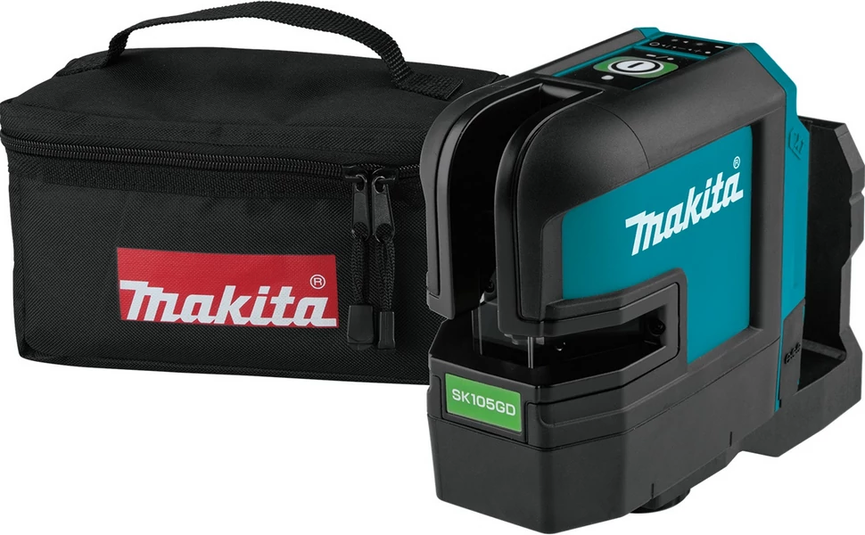 Makita SK105GDZ 10,8V CXT Li-ion kereszt lézer ZÖLD (Akku és töltő nélkül!)
